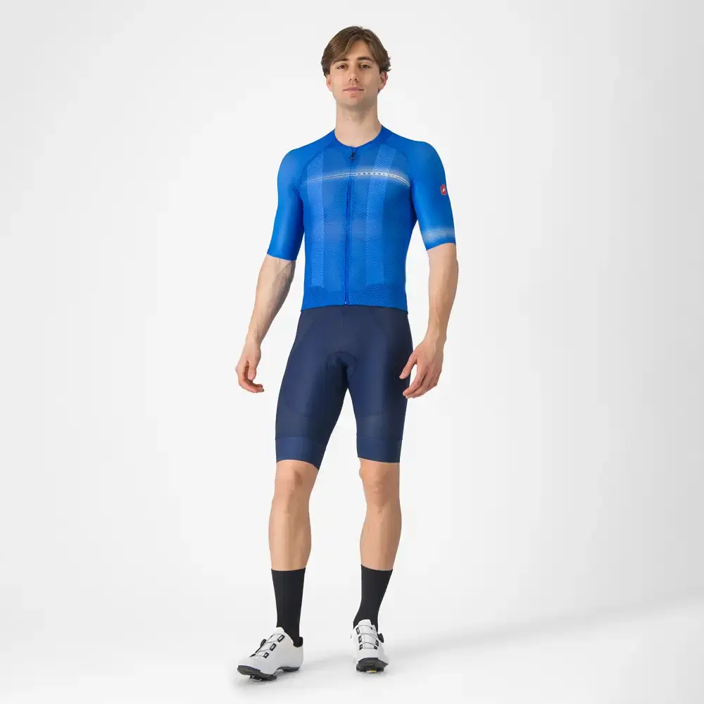 Castelli Climber's A/C Fietsshirt Korte Mouwen Blauw Heren