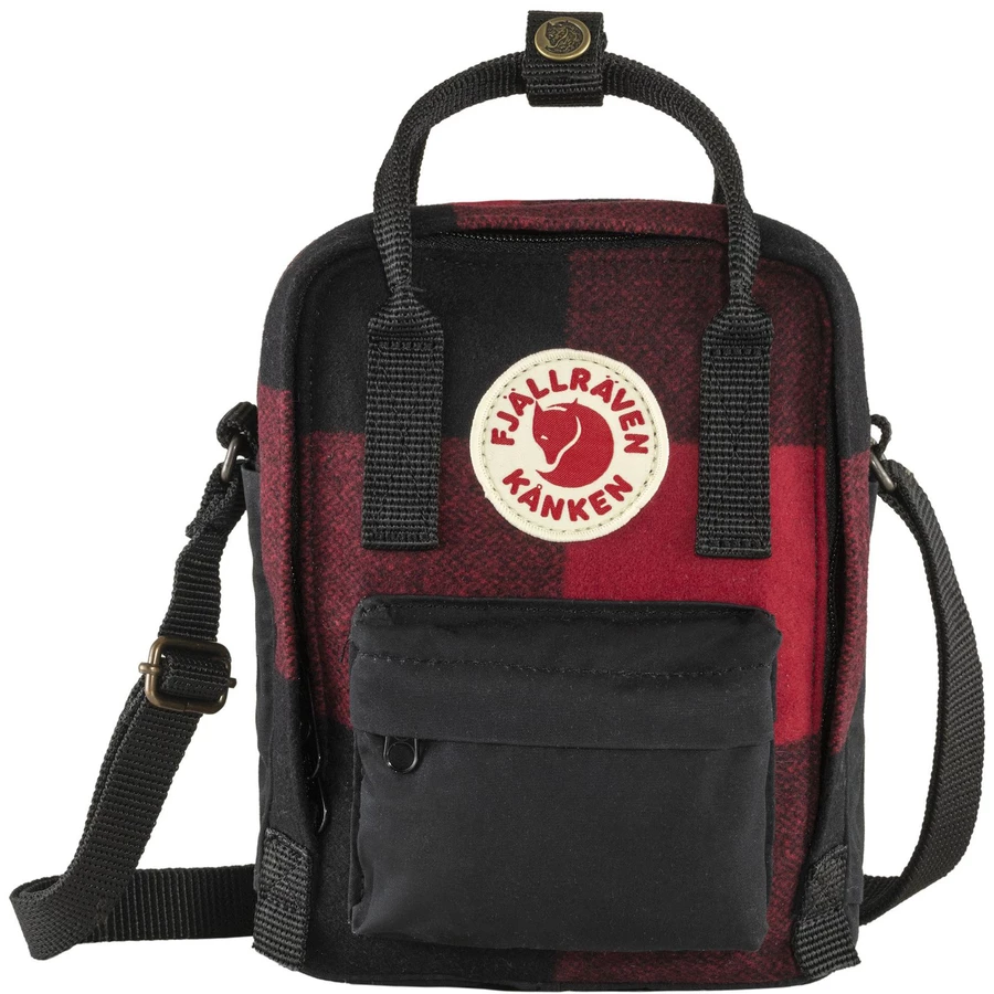 Fjällräven Kånken Re-Wool Sling 2.5 - Umhängetasche 20 cm red-black