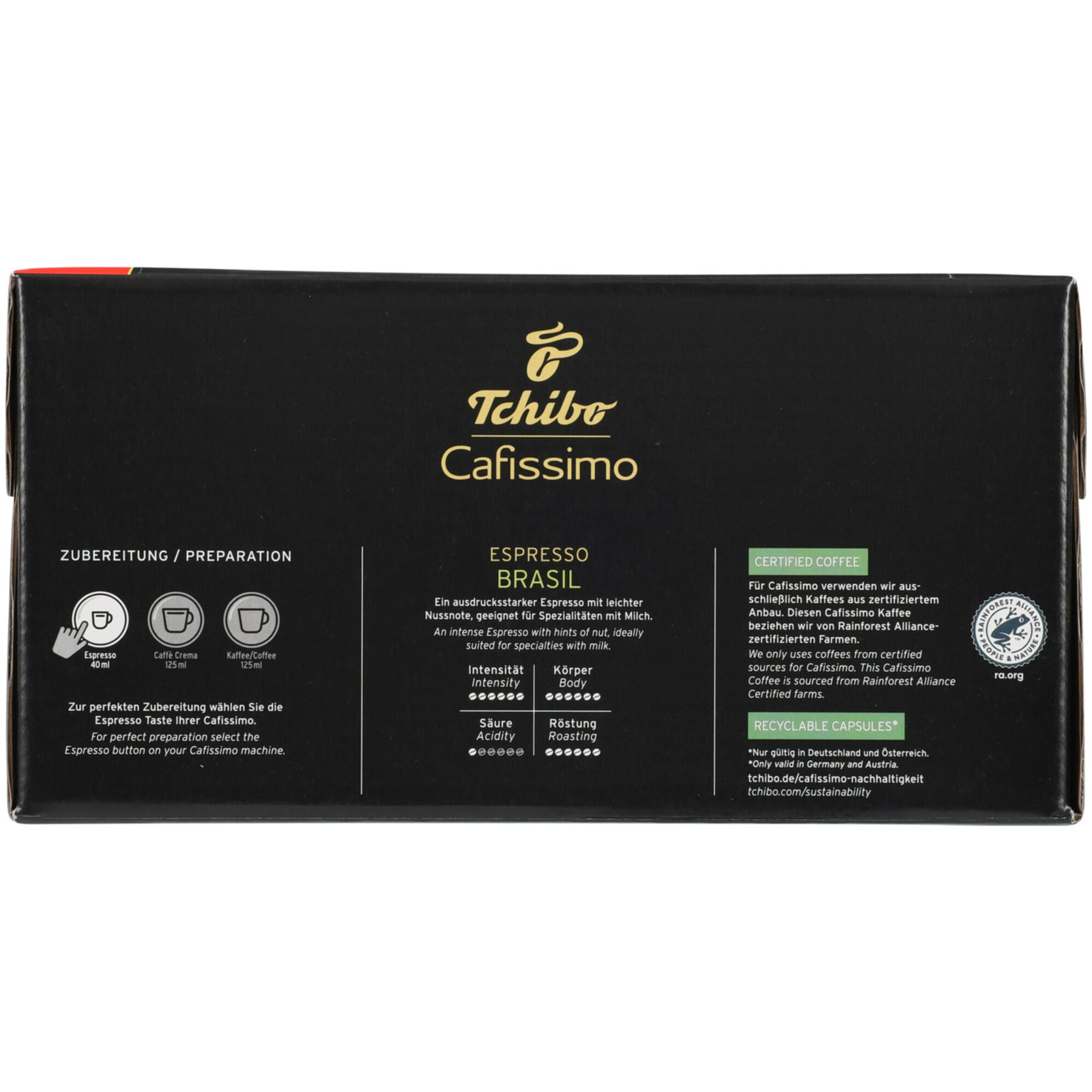 Tchibo Cafissimo Espresso Brasil 96 Caps