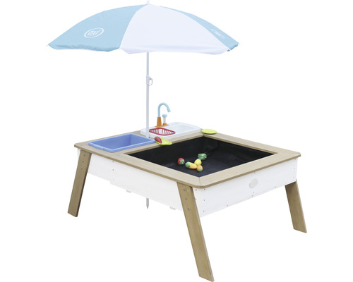 Zand- en watertafel axi Linda hout wit blauw bruin