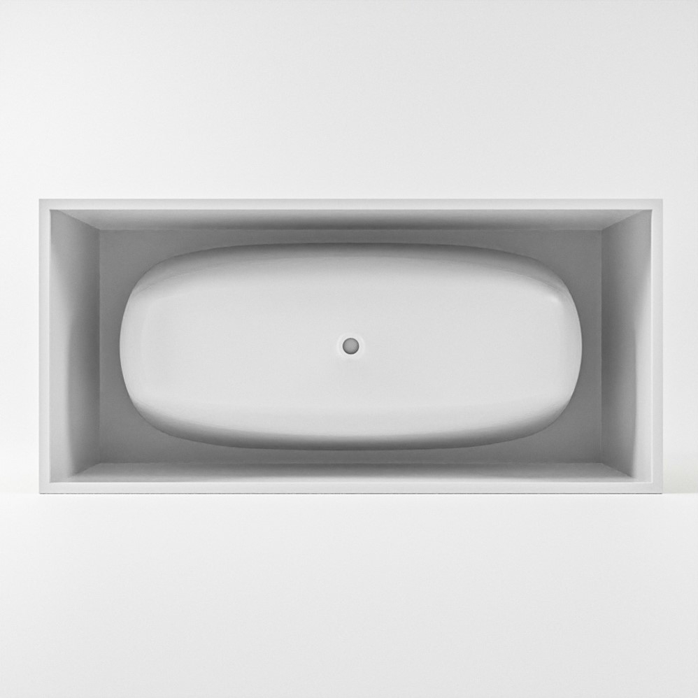 Mondiaz Freeze vrijstaand bad 180x85cm kleur army/talc