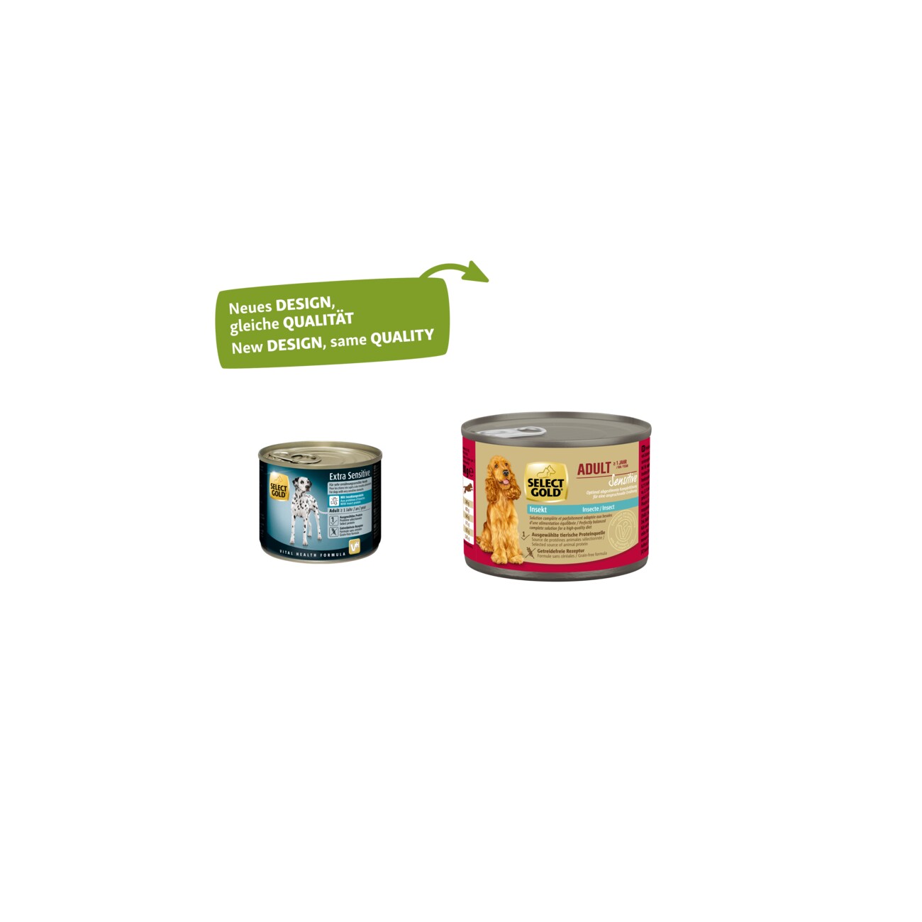 SELECT GOLD Nassfutter Hund Extra Sensitive Adult Insect 6x200 g