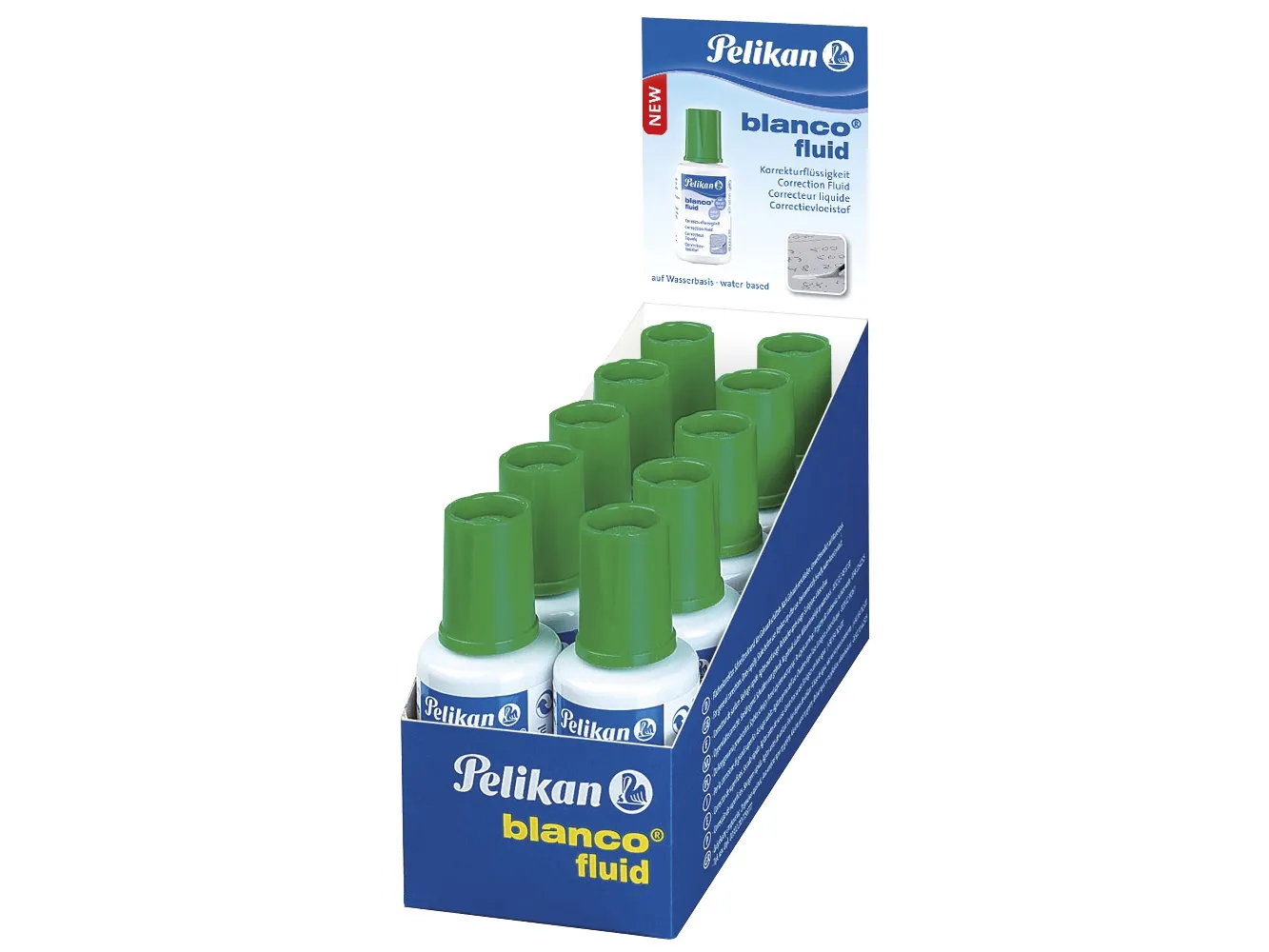 Pelikan 0NBB40, 20 ml, Grøn, Hvid, Display boks