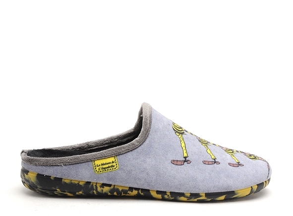 La maison de l espadrille chaussons homme l15 6 gris