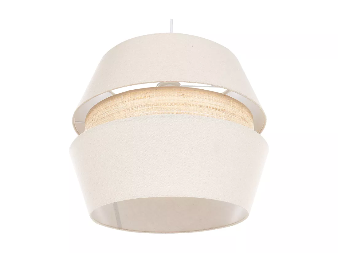 Lampe suspension ATOYAC Lin synthétique Beige