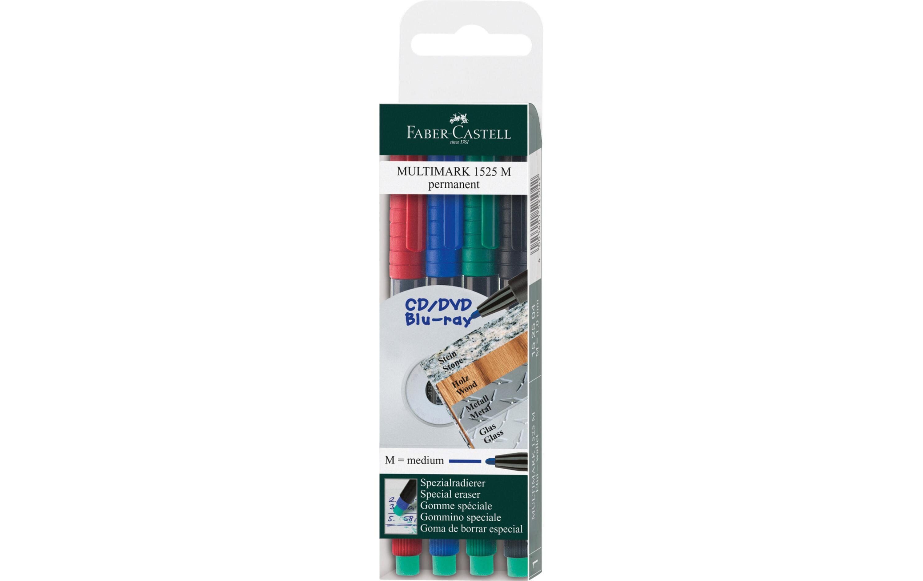 CD/DVD Marker M permanent 4er EtuiMultimarker permanent Fein 4er Etui