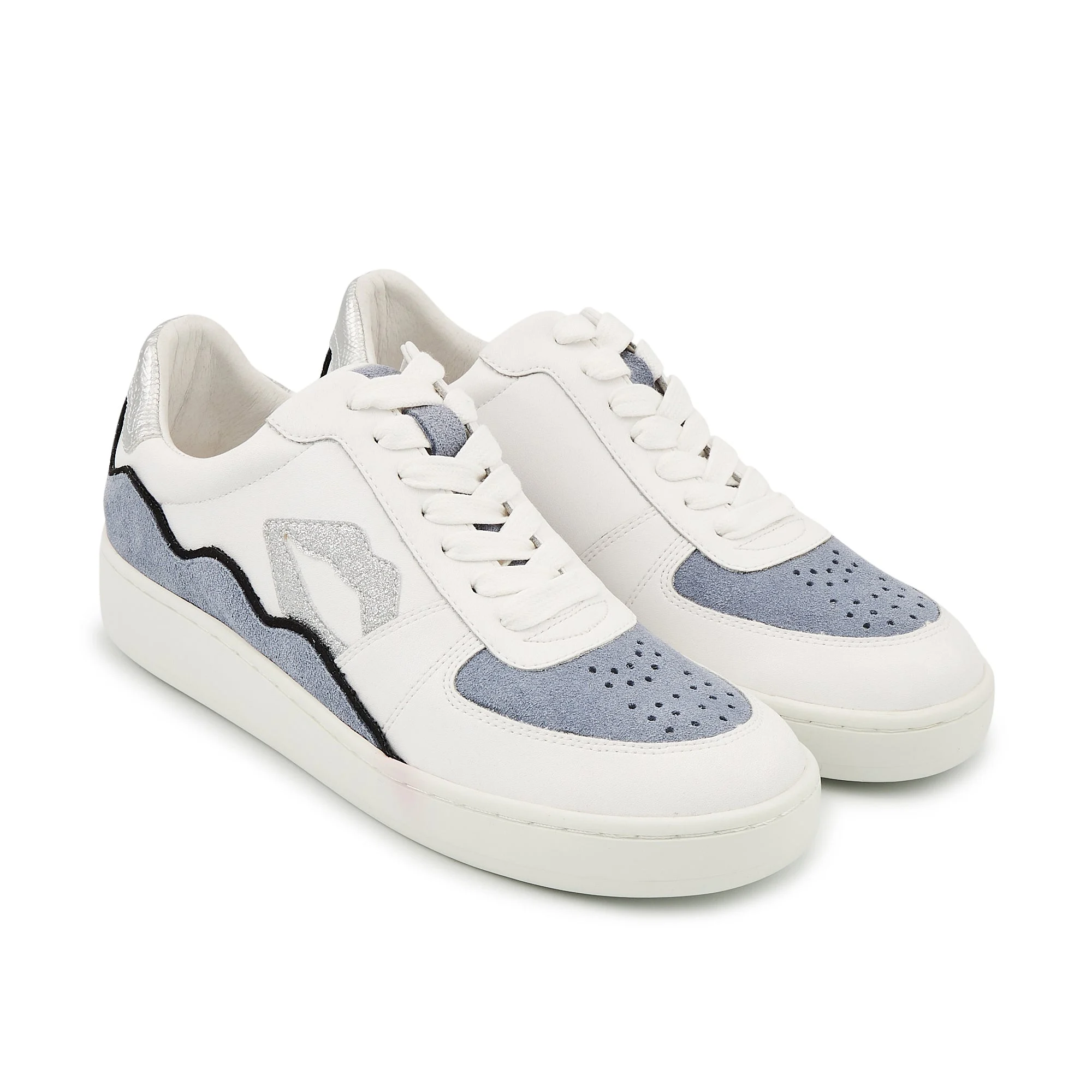 LOULOUSUEDE - Sneakers en cuir | Argent