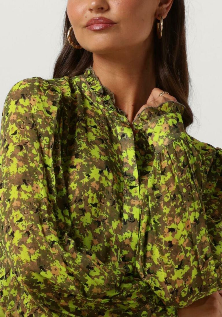 CIRCLE OF TRUST groene circle of trust blouse puck blouse