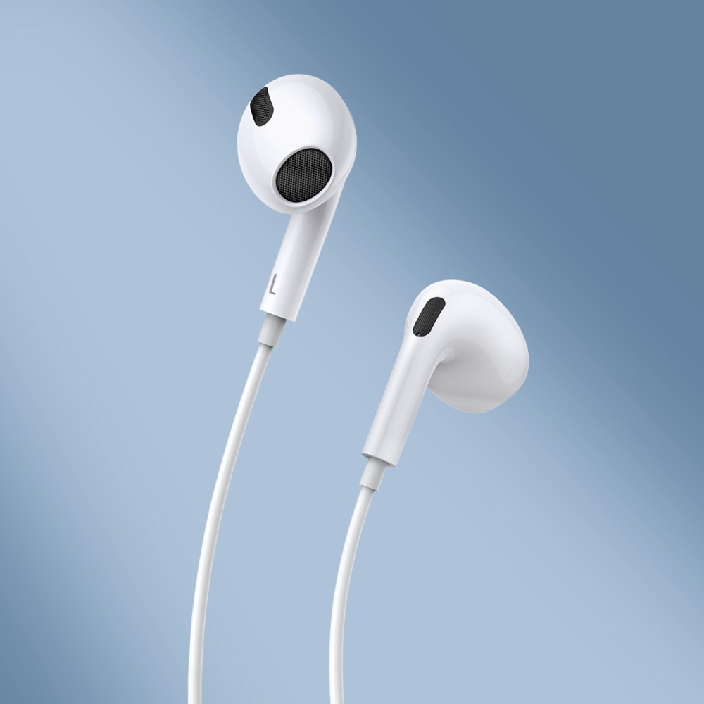 Encok H17 In-Ear Kopfhörer 3.5mm Klinken Anschluss mit Mikrofon - Weiss