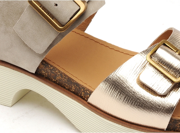 Fugitive nu pieds plats femme midor kaki