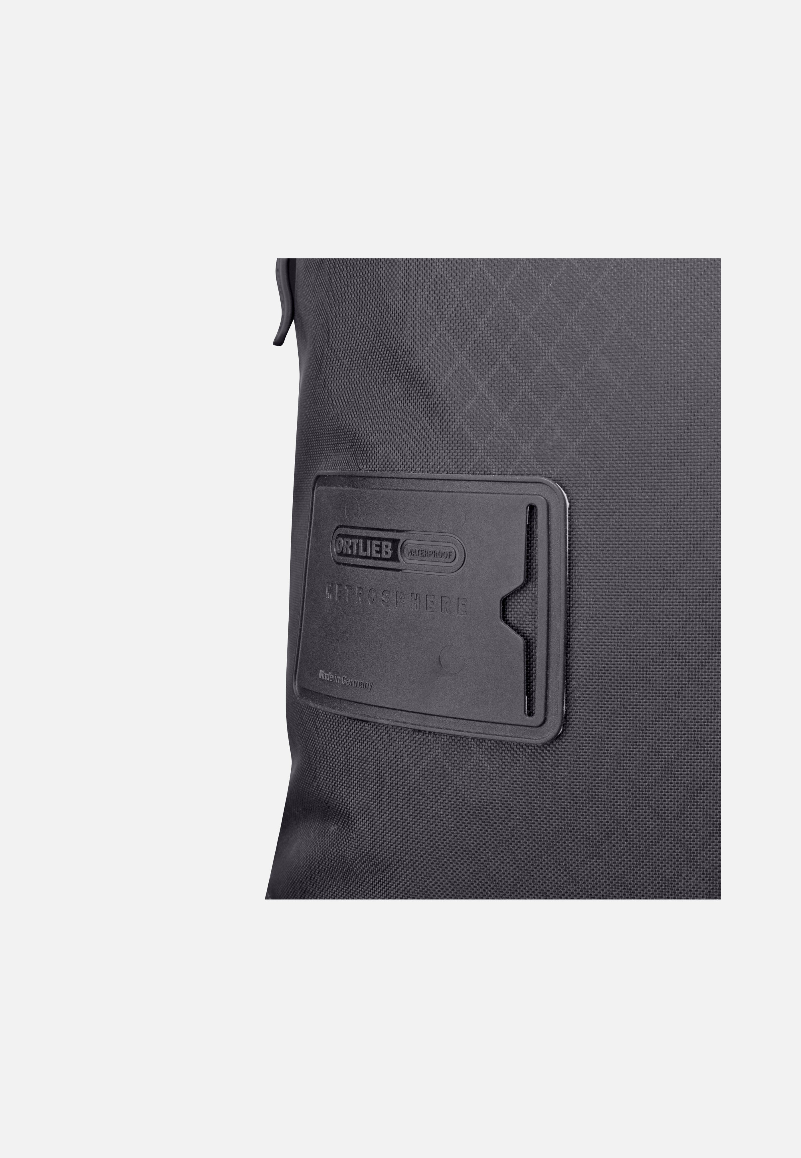 Daypack Metrosphere Black Embossed - Rolltop Rucksack