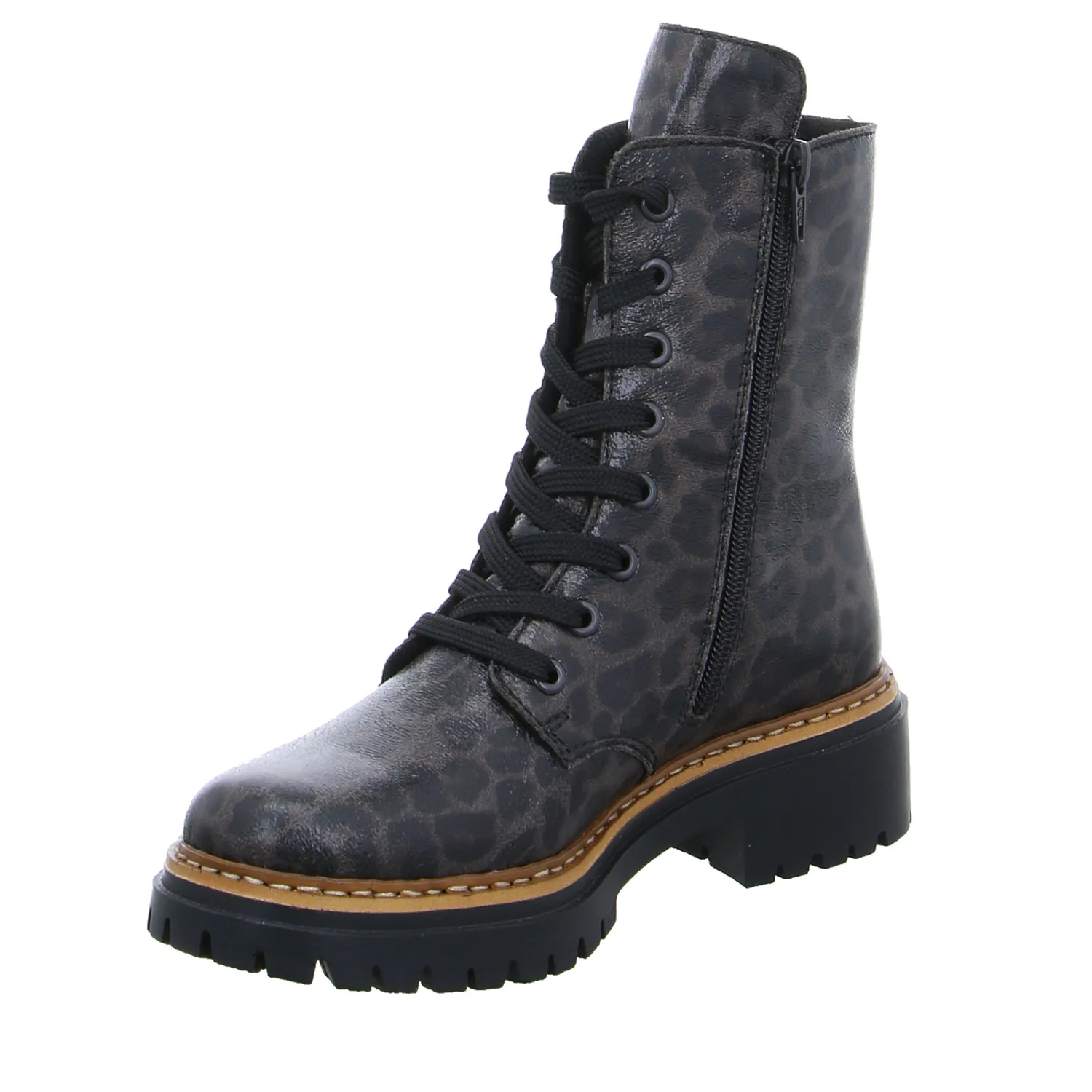 RIEKER Boot Leopard Lederimitat