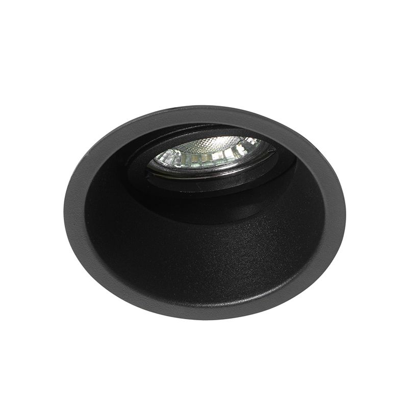 Moderne inbouwspot zwart draai- en kantelbaar - Alloy