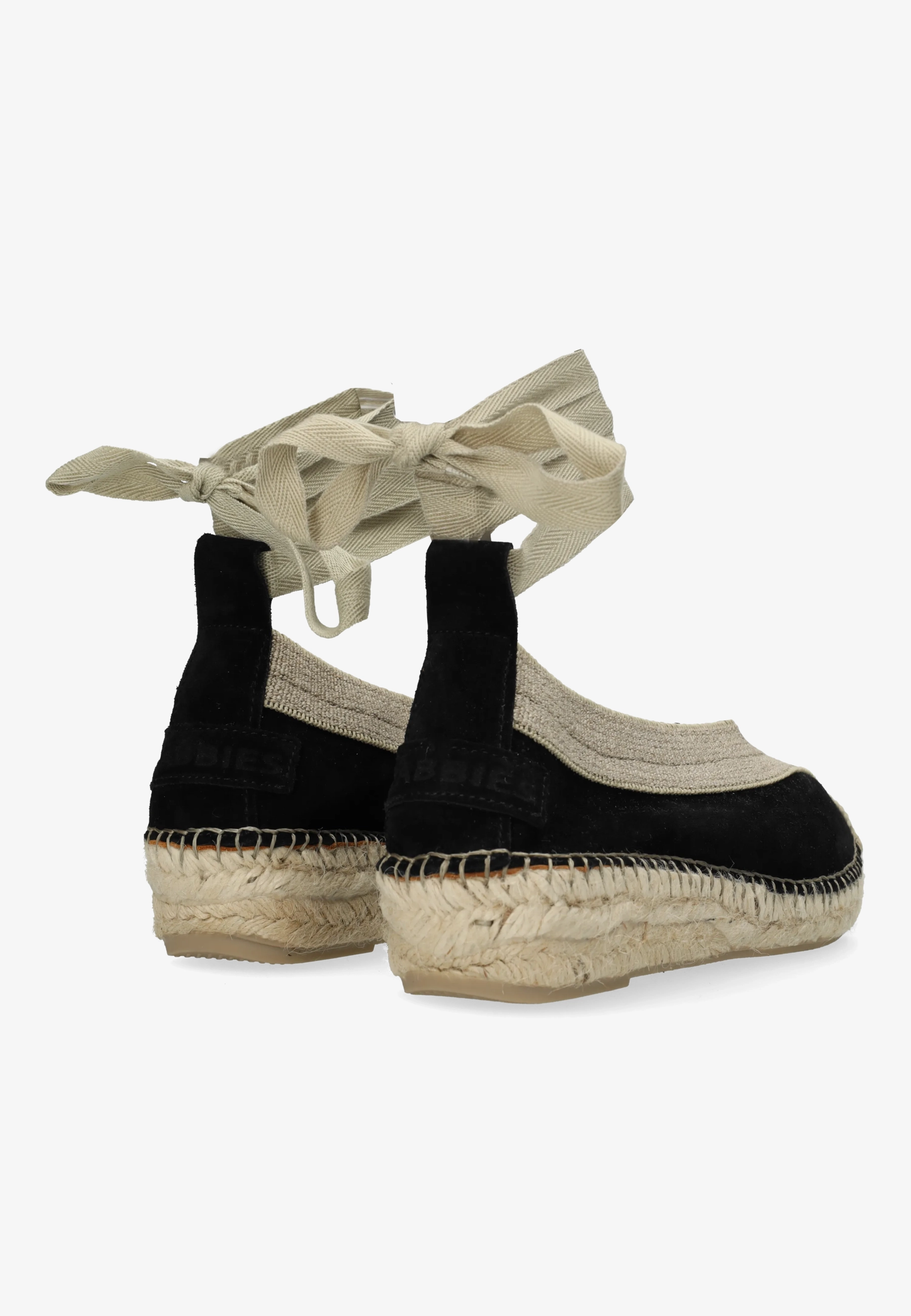 PALMA Kimono Espadrille suede Black