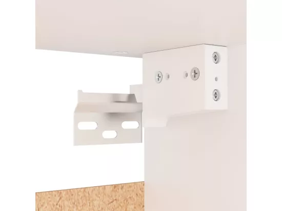 Garde-robe blanc 70x32,5x35 cm bois d'ingénierie