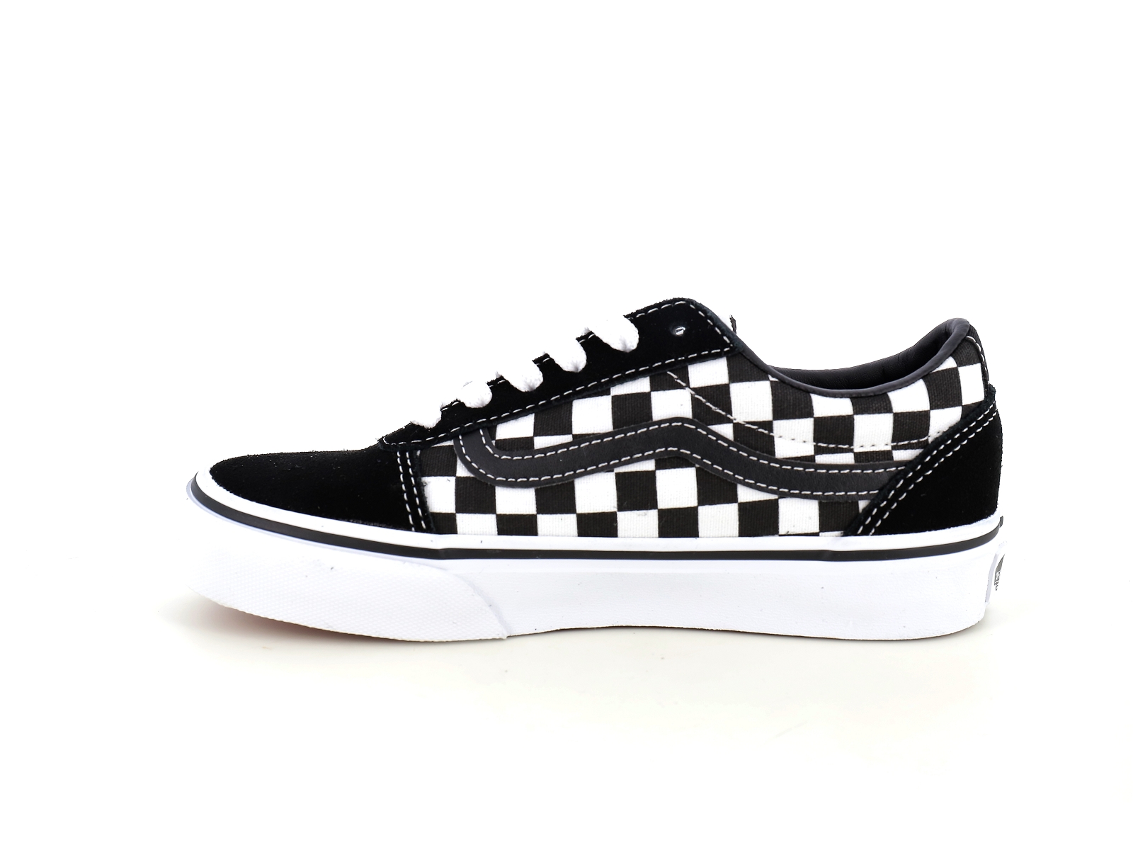 Vans-YT WARD CHECKERED Matières combinées Noir Blanc