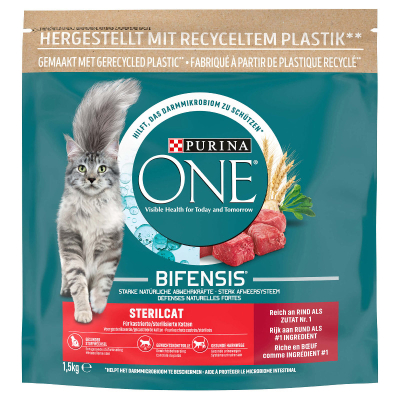 Purina One Trockenfutter Sterilcat Rind & Weizen 1.5kg