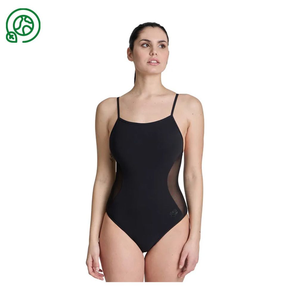 Arena MESH PANELS CLOSE - Maillot de bain 1 pièce Femme black