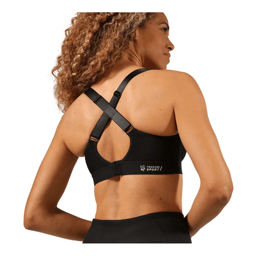 Thuasne POWER UP - Soutien-gorge Femme noir/bleu