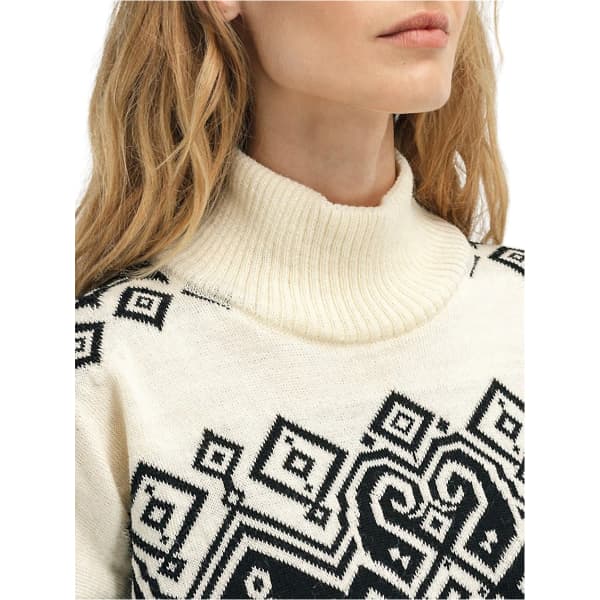 Pull DALE OF NORWAY FALUN HERON F SWEATER OFF WHITE BLACK