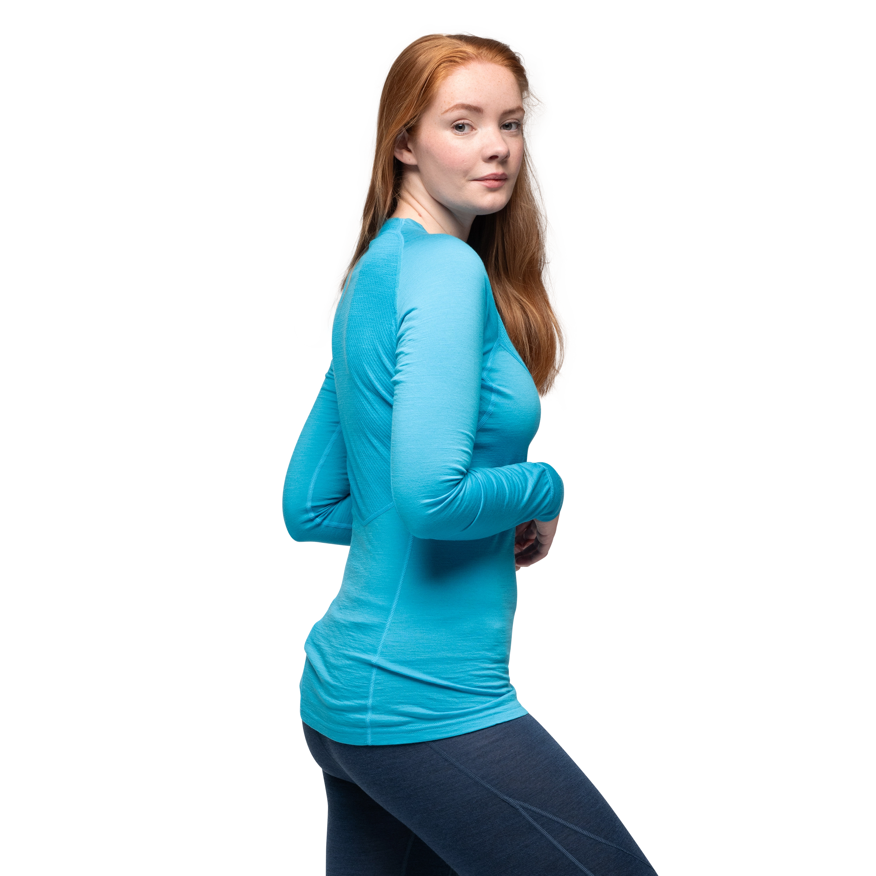 Inner:Light W Long Sleeve Aqua Lagoon