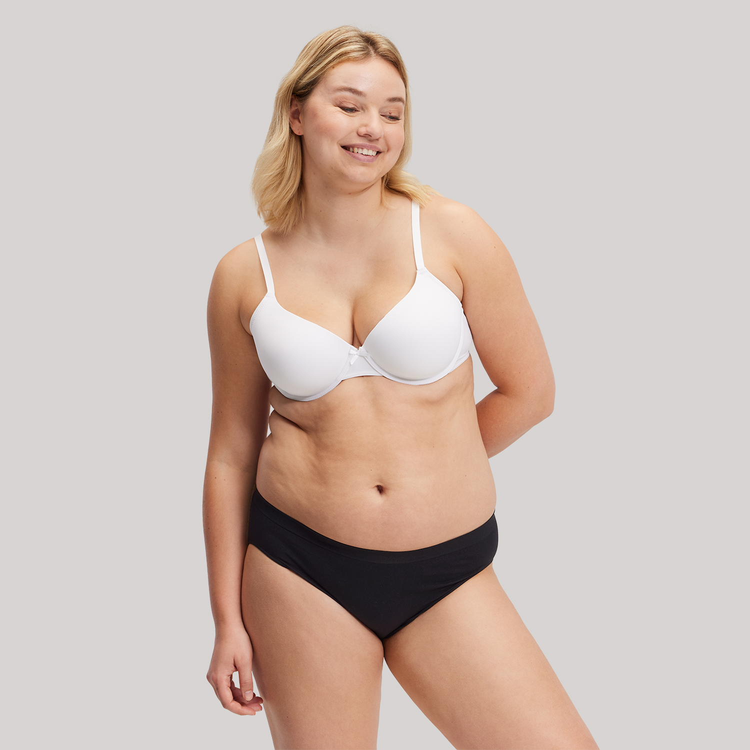 Dames naadloze bikinislip Stretch Zwart kopen? Goed en goedkoop