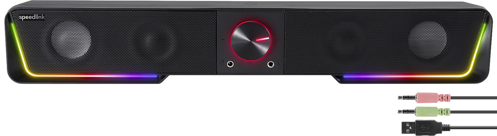 Speedlink - GRAVITY RGB Stereo Soundbar, Sort