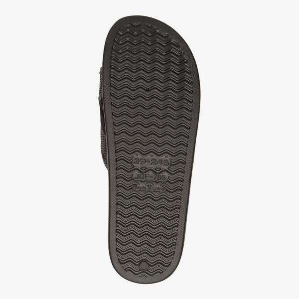 Dames badslippers zwart