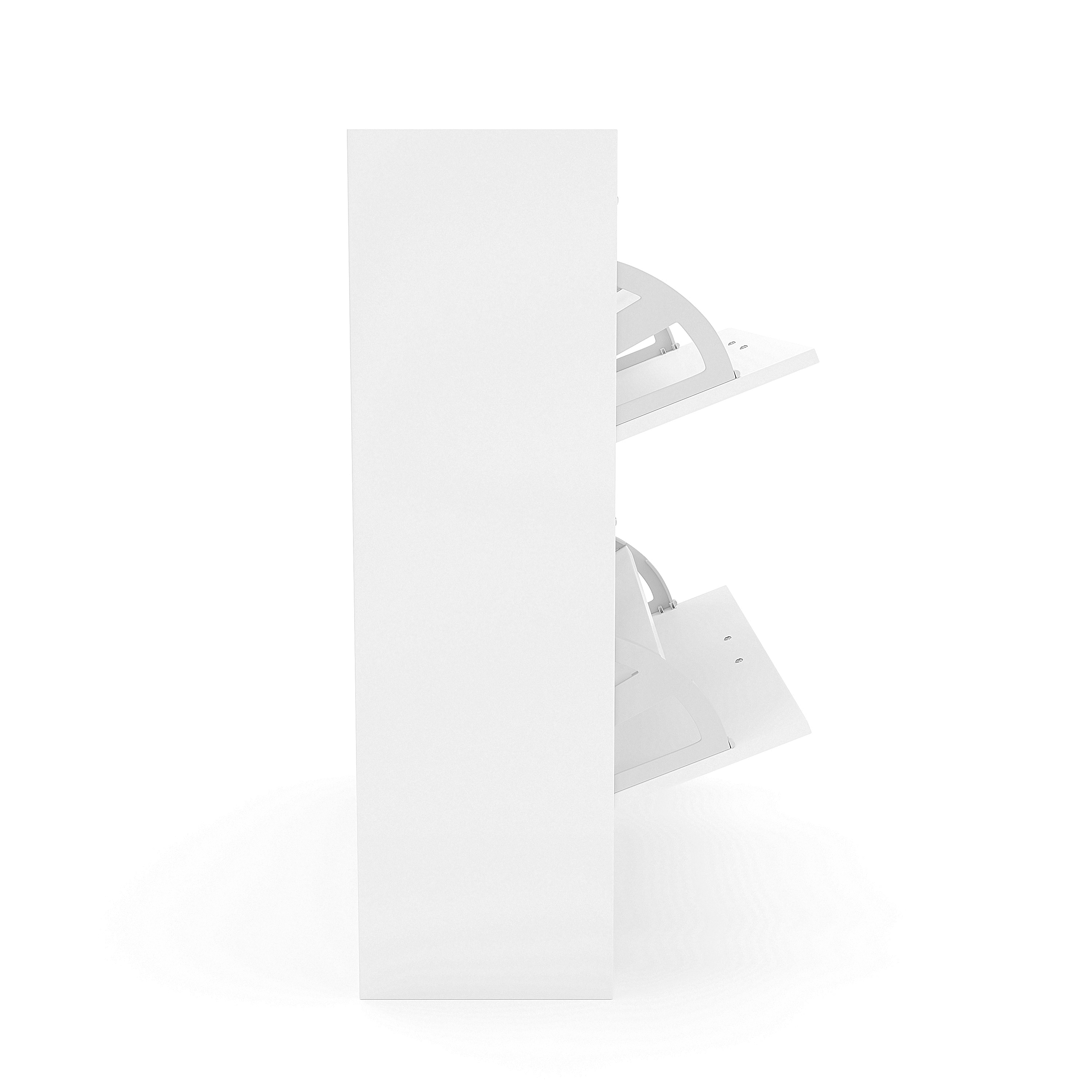 Schuhschrank 63 x 24 x 81 cm weiss