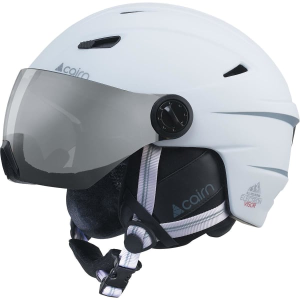 Casque de ski CAIRN ELECTRON VISOR VISIERE FLASHEE BLC MAT BLANC MAT
