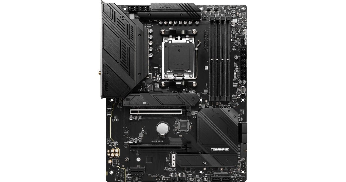MSIMAG B650 TOMAHAWK WIFI socket AM5 moederbord  (Zwart, RAID, 2.5 Gb-LAN, WLAN, BT, Sound, ATX)