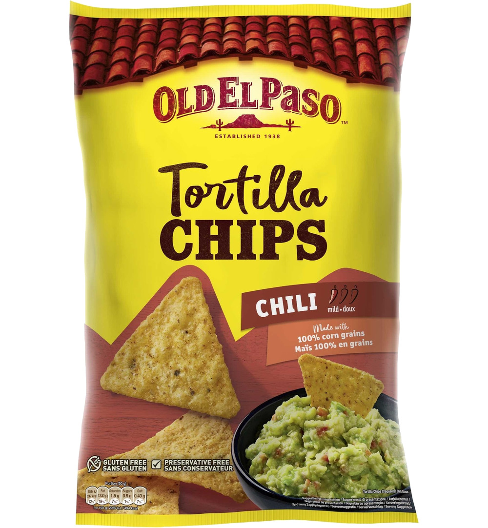 Old El Paso Tortilla chips chili (185 gr)