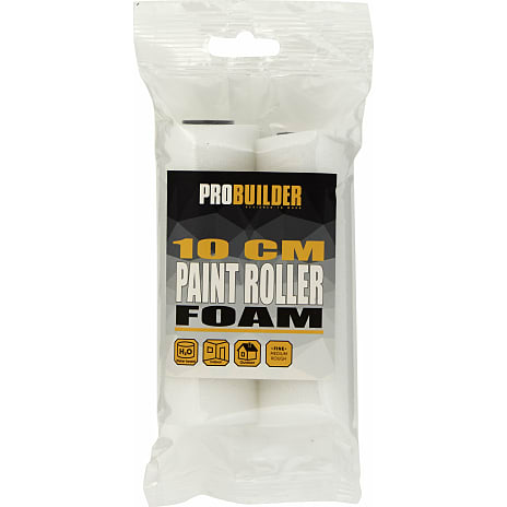 Probuilder malerrulle skum 10 cm 2 stk.