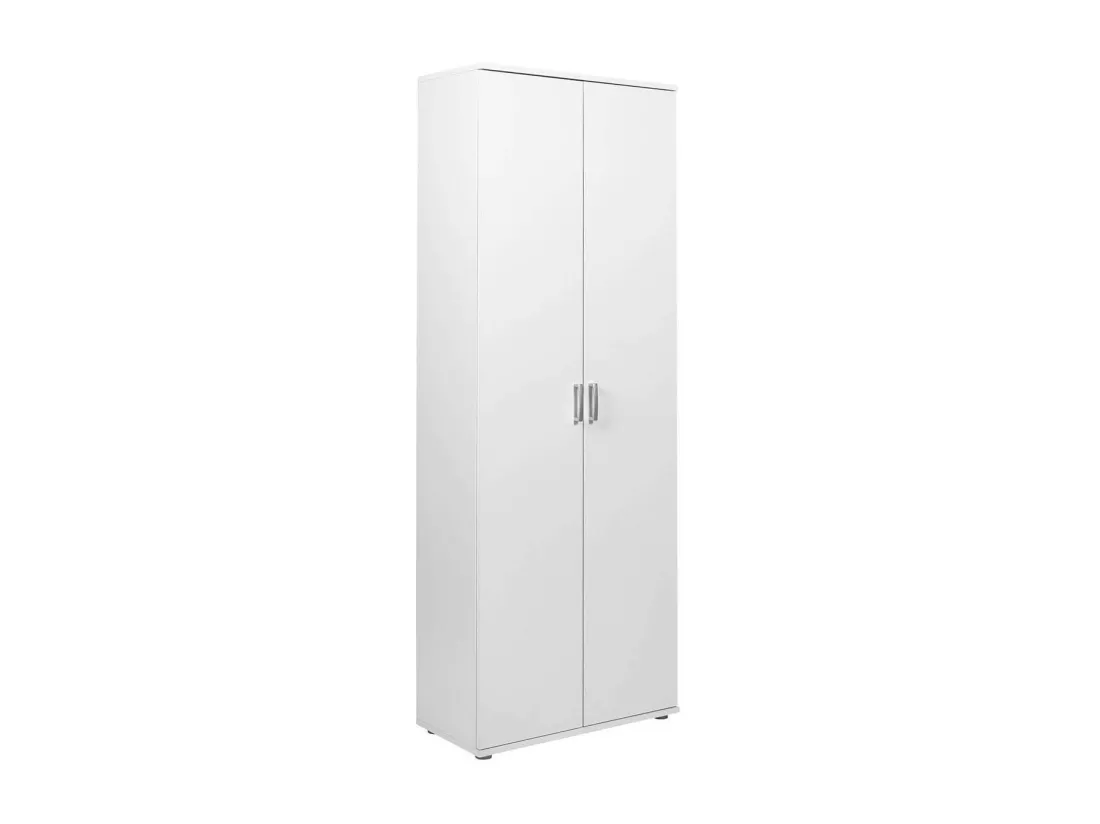 TEO - Armoire Multiusage 2 Portes Coloris Blanc