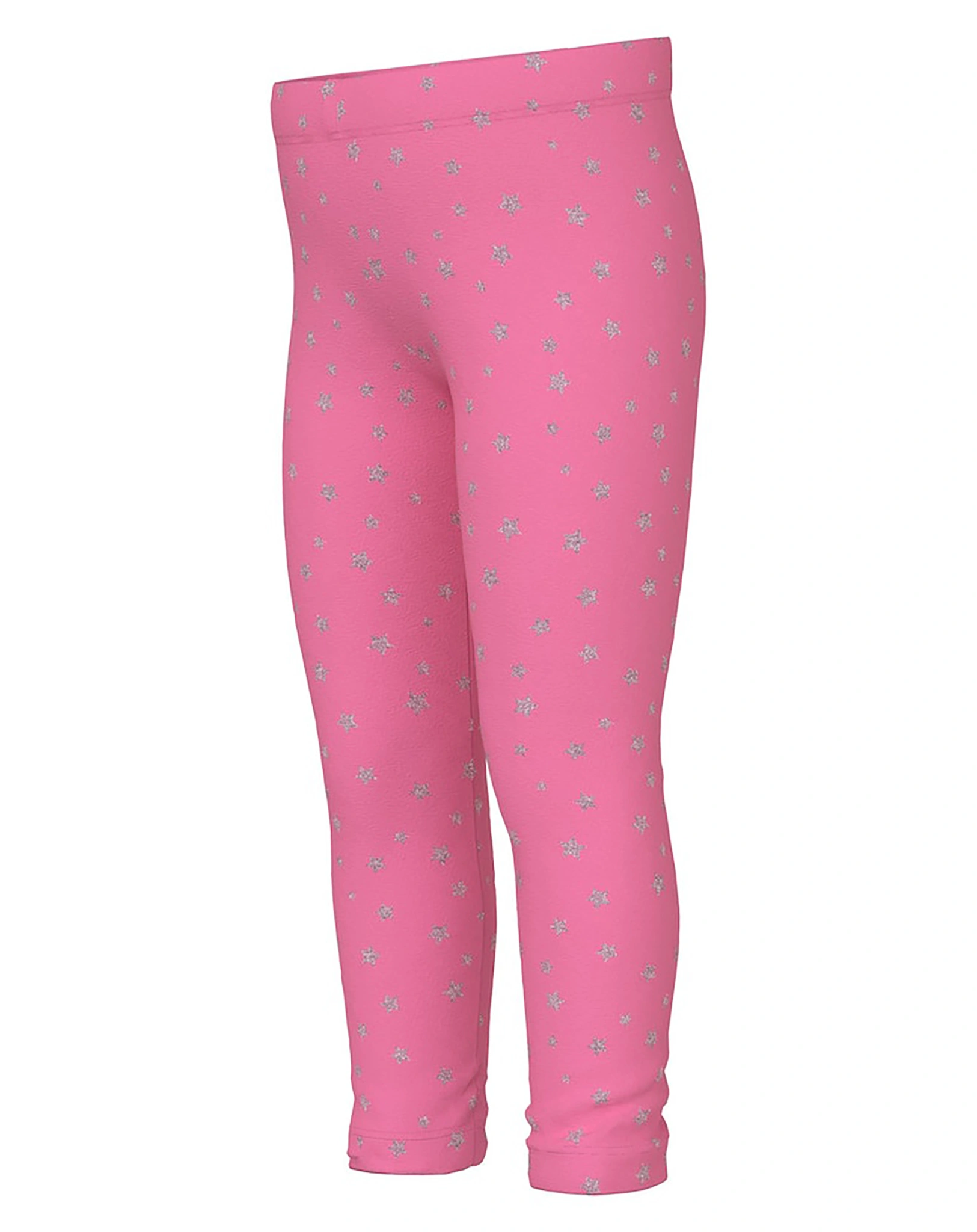 Leggings NMFVIVIAN - STARS in pink cosmos