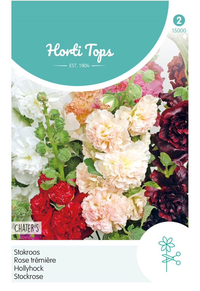 Hortitops Stokroos Dubbelbloemig - Bloemzaden