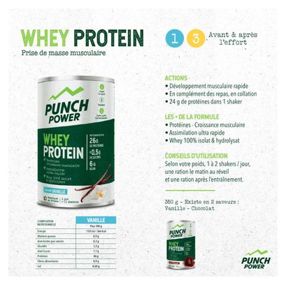 Punch Power Whey Protein 350 g - Chocolat