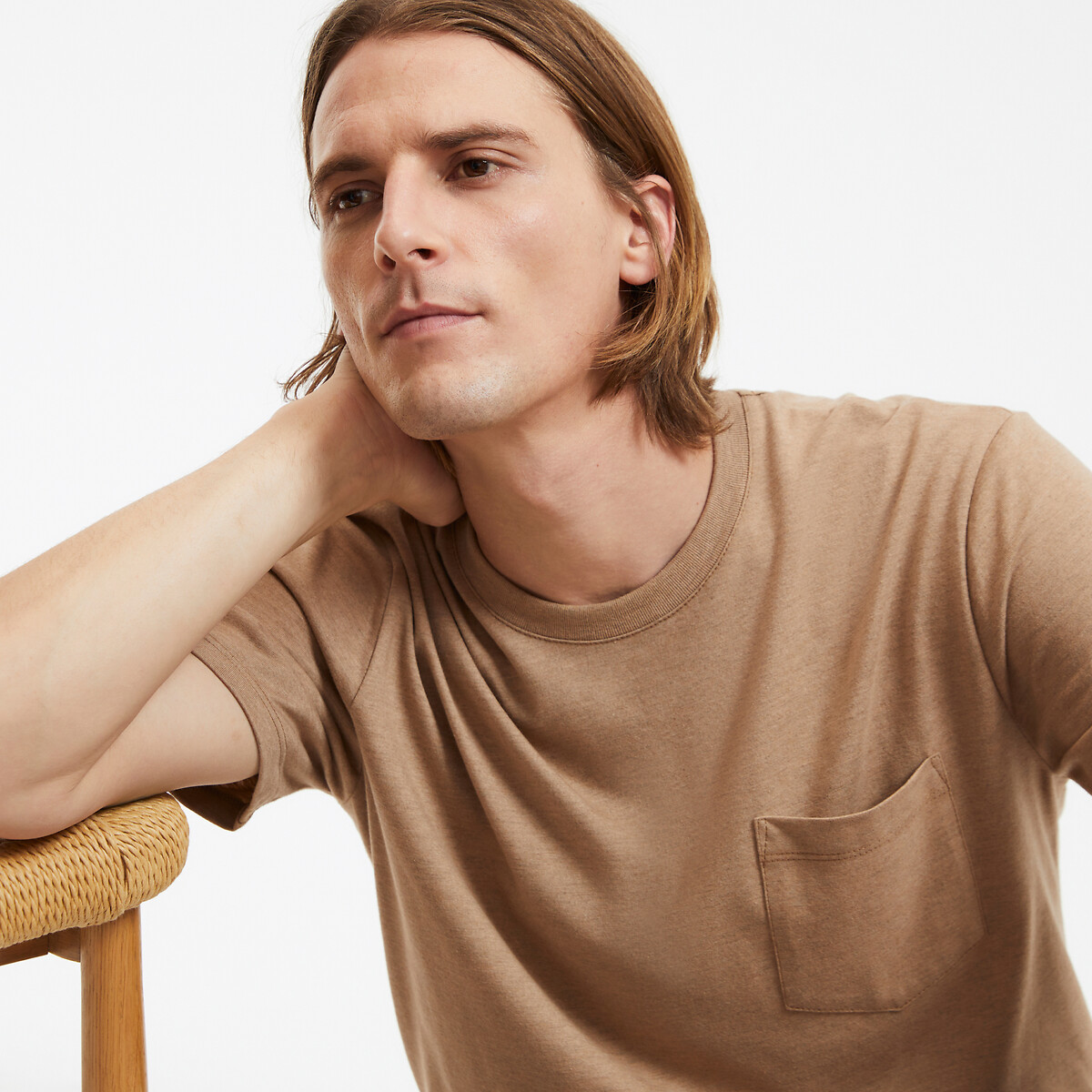 COLEÇÃO LA REDOUTE<br>Camiseta com gola redonda