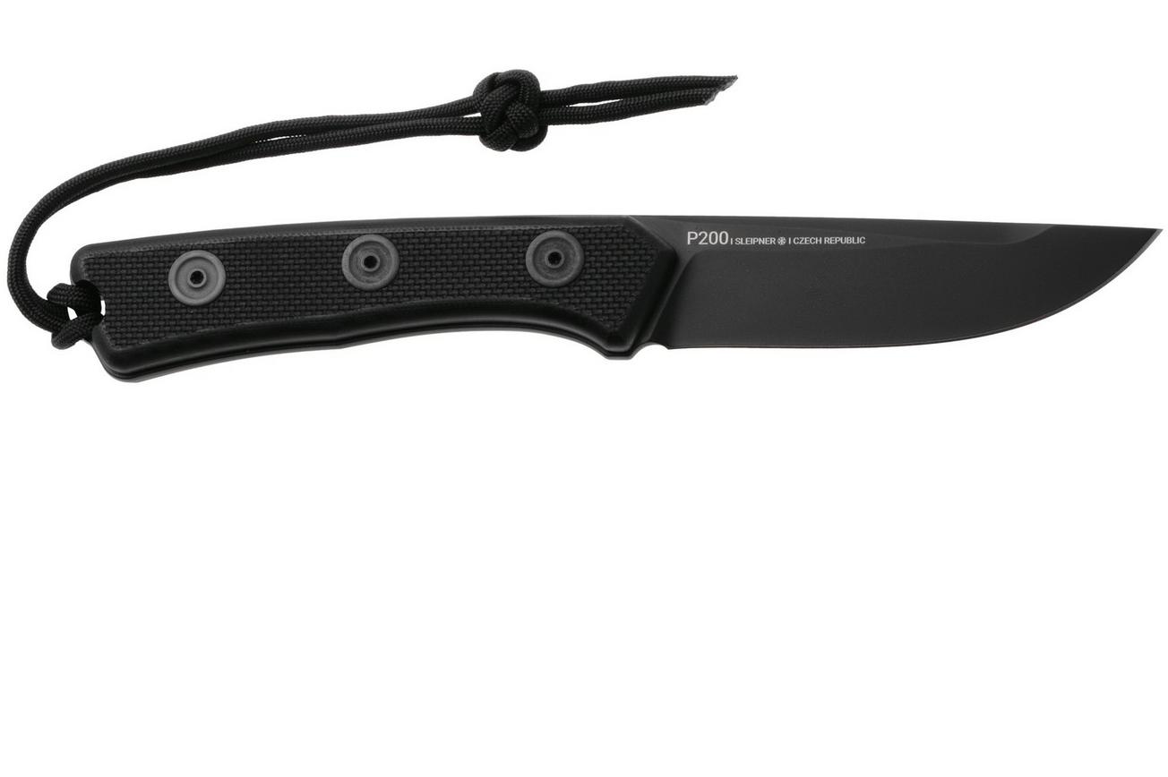 ANV P200, P200-035, Black Cerakote Sleipner, Black G10, survivalmes
