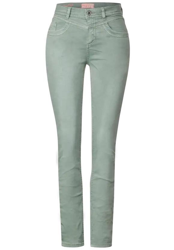 Casual Fit Color Jeans - soft olive washed