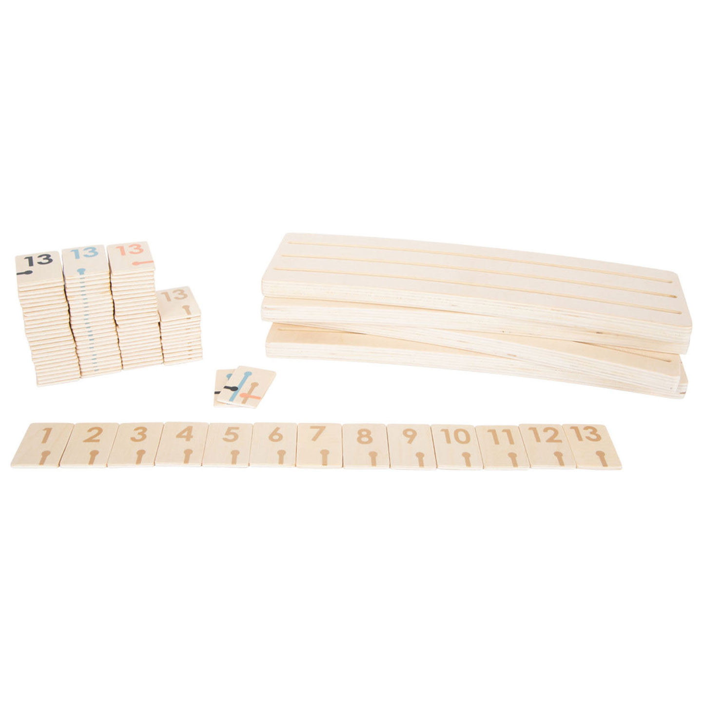 Small Foot-Houten Rummy Spel