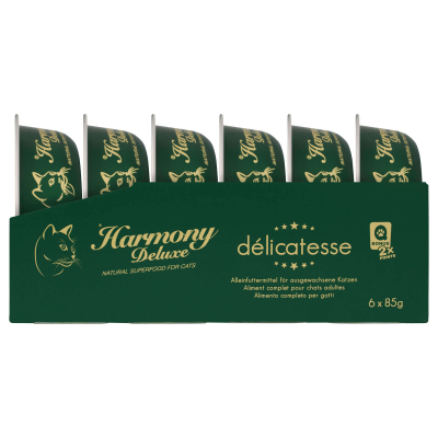 Harmony Cat Deluxe Délicatesse Thunfisch & Scampis in Sauce 6x85g