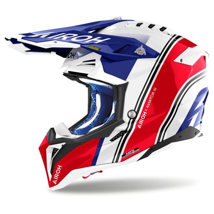 Casque cross Airoh AVIATOR 3 - HIMA 2025 - Rouge