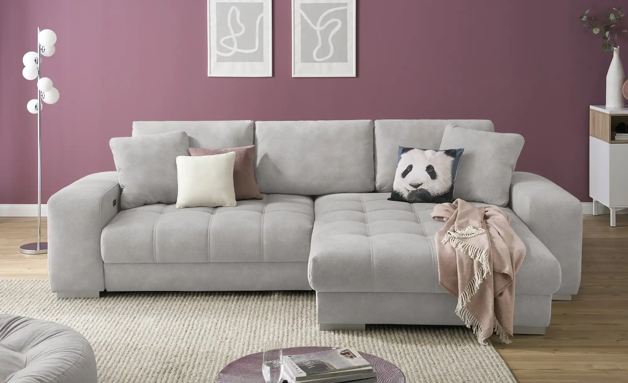 bobb Ecksofa  mit pflegeleichtem Bezugsstoff  Caro II