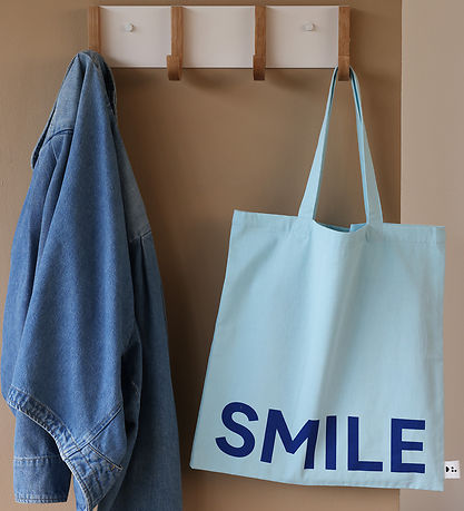 Design Letters Shopper - Smile - Ice Blue