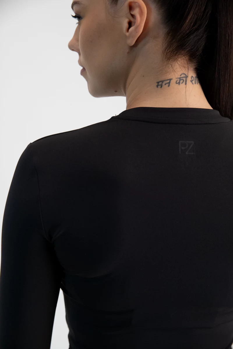 POWERZONE Crop Damen Longsleeve