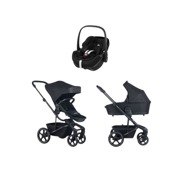 Easywalker Harvey 5 Kinderwagen 3-in-1 - Pebble Grey | Maxi-Cosi Pebble 360 Pro 2 Autostoeltje