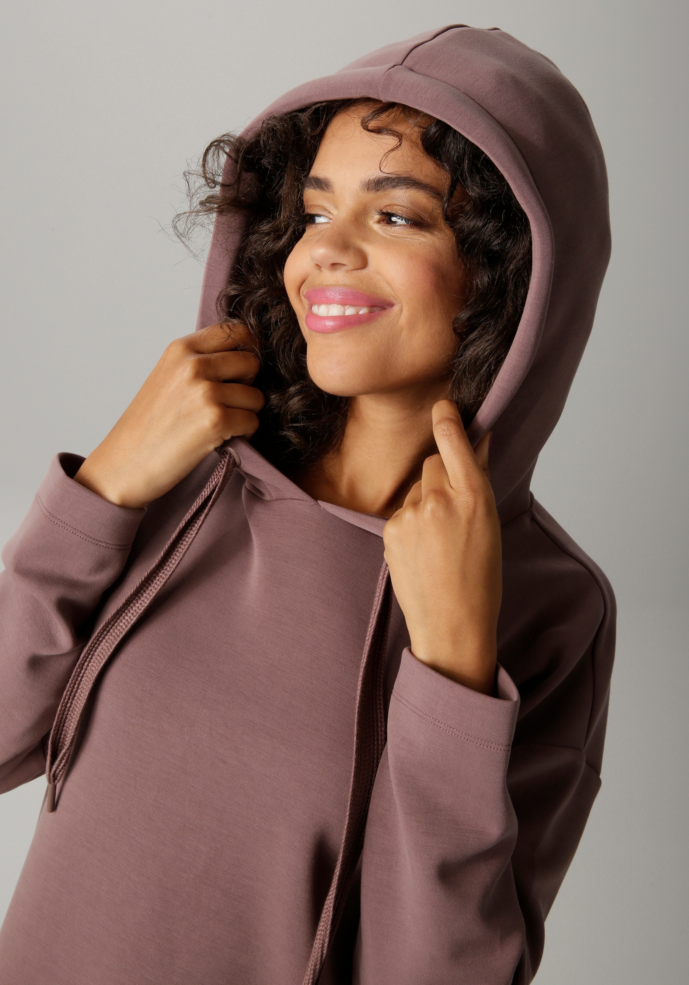 Aniston CASUAL Sweatshirt , mit Bindeband an der Kapuze - NEUE KOLLEKTION