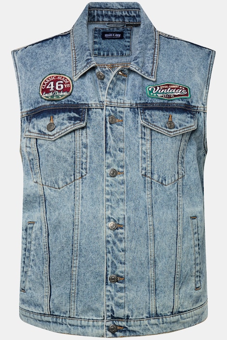 John F. Gee Jeansweste, 4 Taschen, bis 8 XL