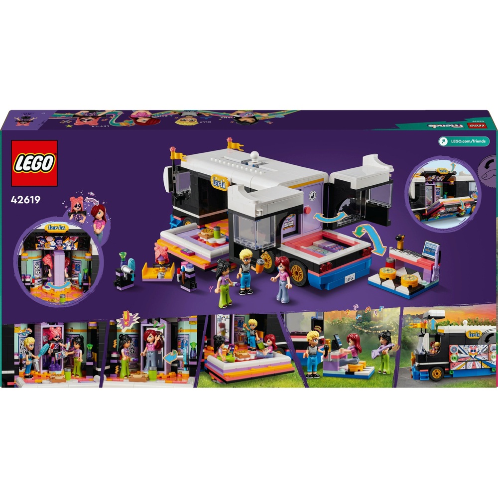 LEGO Friends 42619 Popstar-Musik-Tourbus-Bauset
